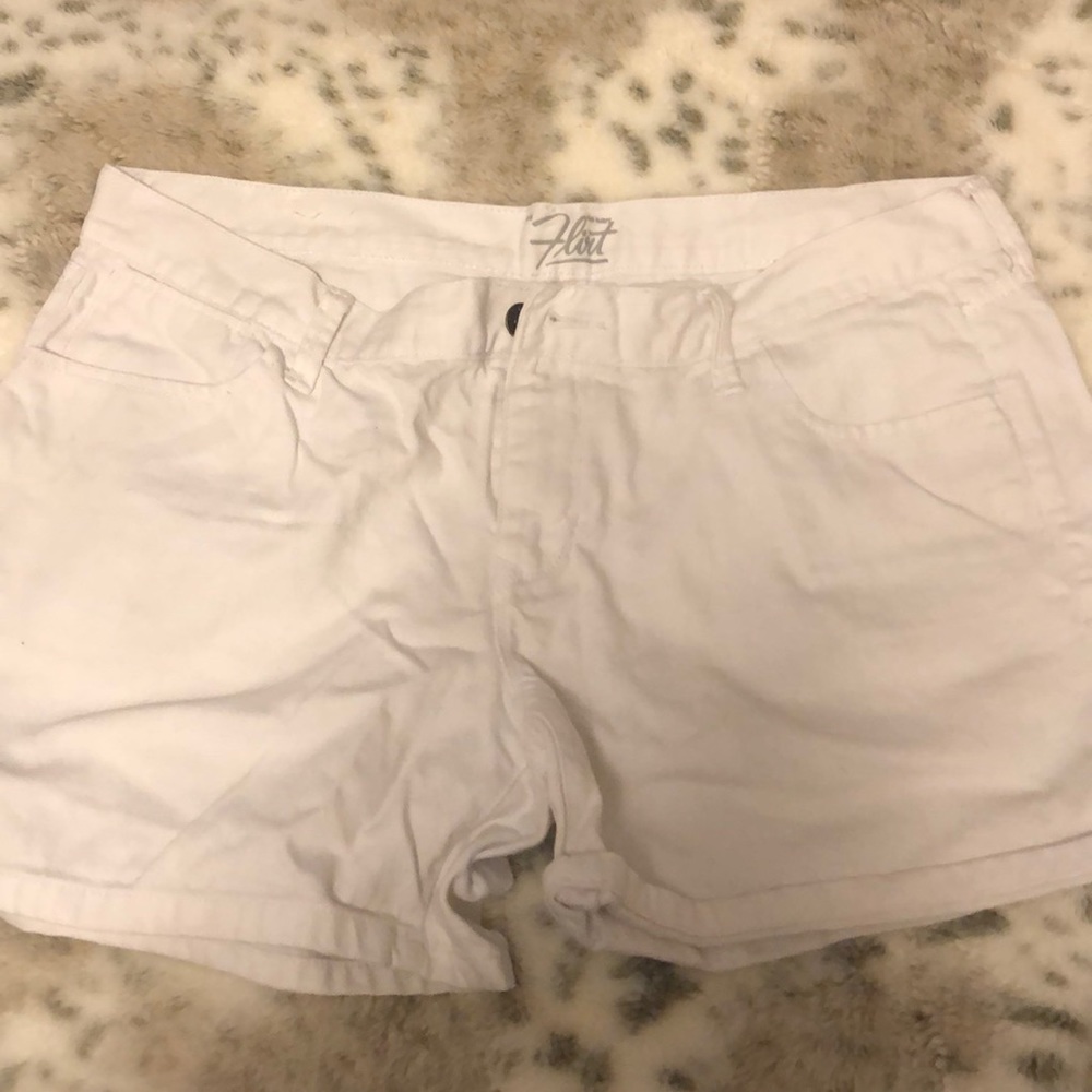 White jean short
